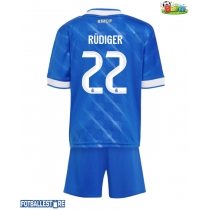 Real Madrid Antonio Rudiger #22 Tredjedraktsett Barn 2025-26 Kortermet (+ Korte bukser)